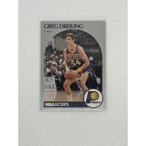 1990-91 Hoops Indiana Pacers Basketball Card #132 Greg Dreiling Rookie